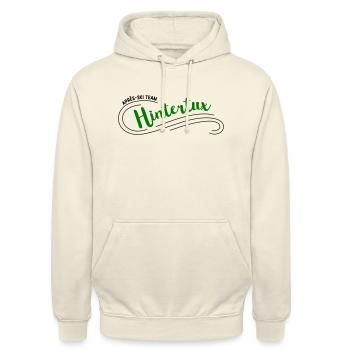 Après-Ski Hintertux - Sweat-shirt à capuche unisexe - vanille - Devant - Alina (178cm) & Michal (187cm)