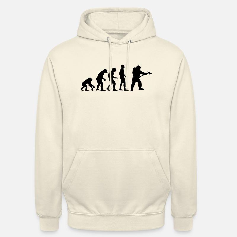 evolution pompier - Sweat-shirt à capuche unisexe - vanille