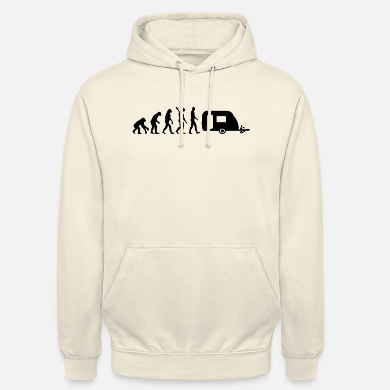 Evolution Camping - Sweat-shirt à capuche unisexe - vanille