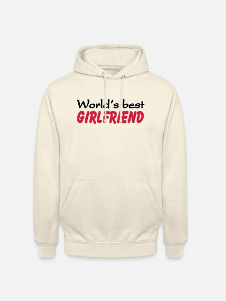 World's best Girlfriend - Sweat-shirt à capuche unisexe - vanille