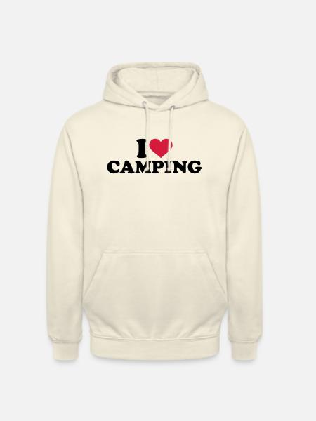 I love Camping - Unisex Hoodie - vanilla