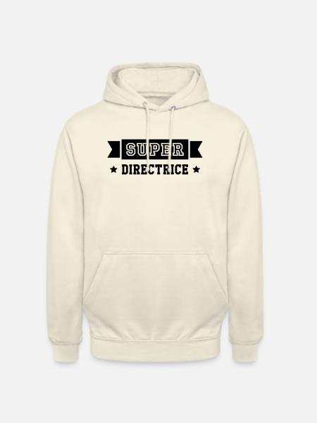 Chef / Directrice / Directeur / Manager / Patron - Sweat-shirt à capuche unisexe - vanille