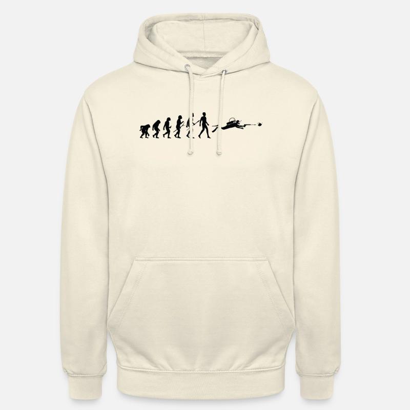 Evolution Mann Taucher - Unisex Hoodie - Vanille-Milchshake
