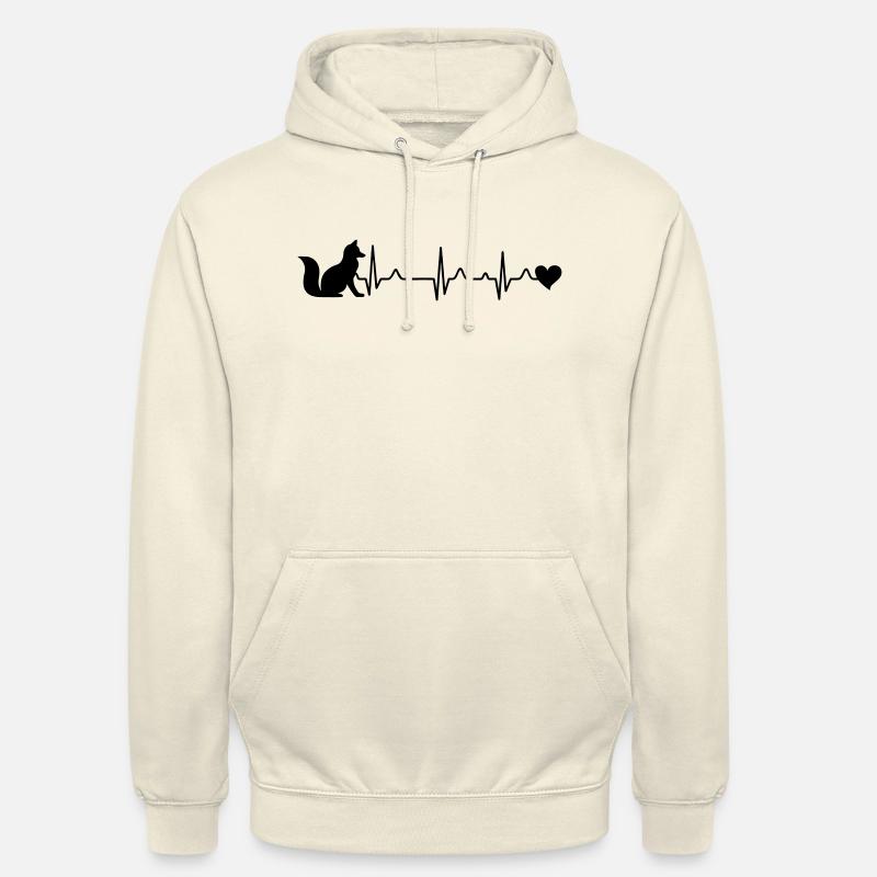 Renard - Sweat-shirt à capuche unisexe - vanille