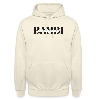 I am not your Bambi - Unisex Hoodie - Vanille-Milchshake - Vorne - Alina (178cm) & Michal (187cm)