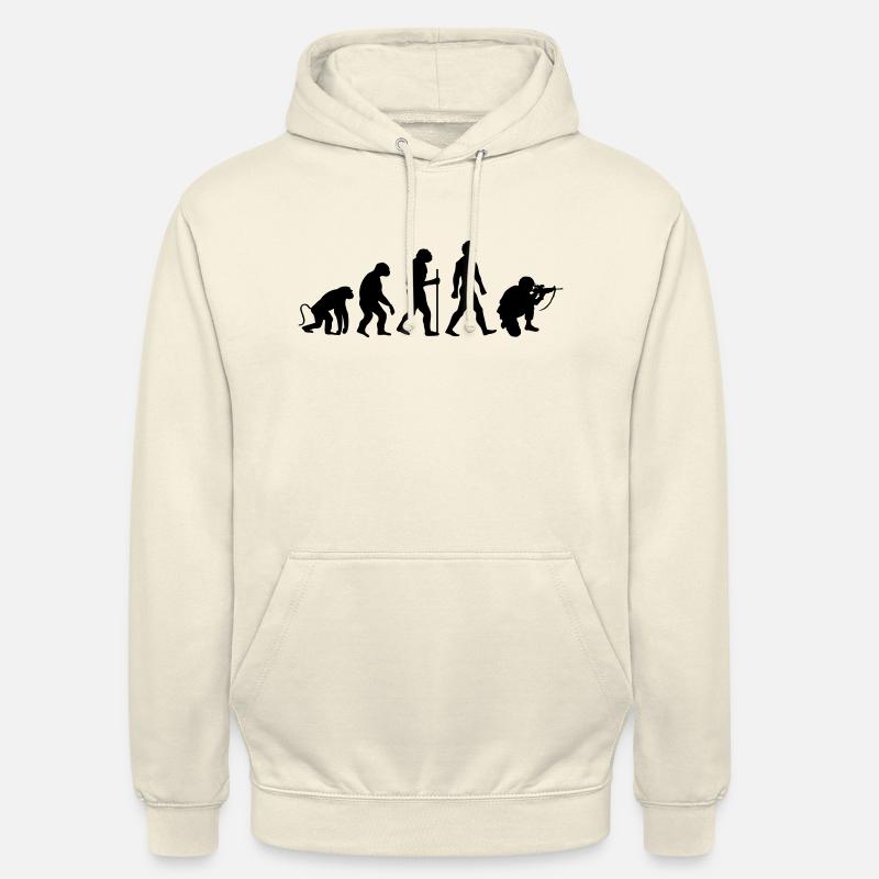 Évolution du soldat - Sweat-shirt à capuche unisexe - vanille