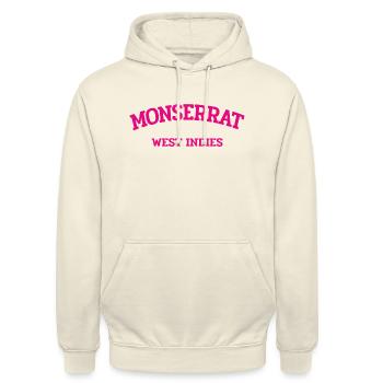 Monserrat - Plymouth - Caribbean - West Indies - Unisex Hoodie - vanilla - Front - Alina (178cm) & Michal (187cm)