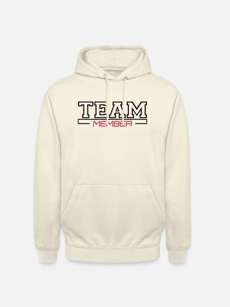 team member - Unisex Hoodie - Vanille-Milchshake