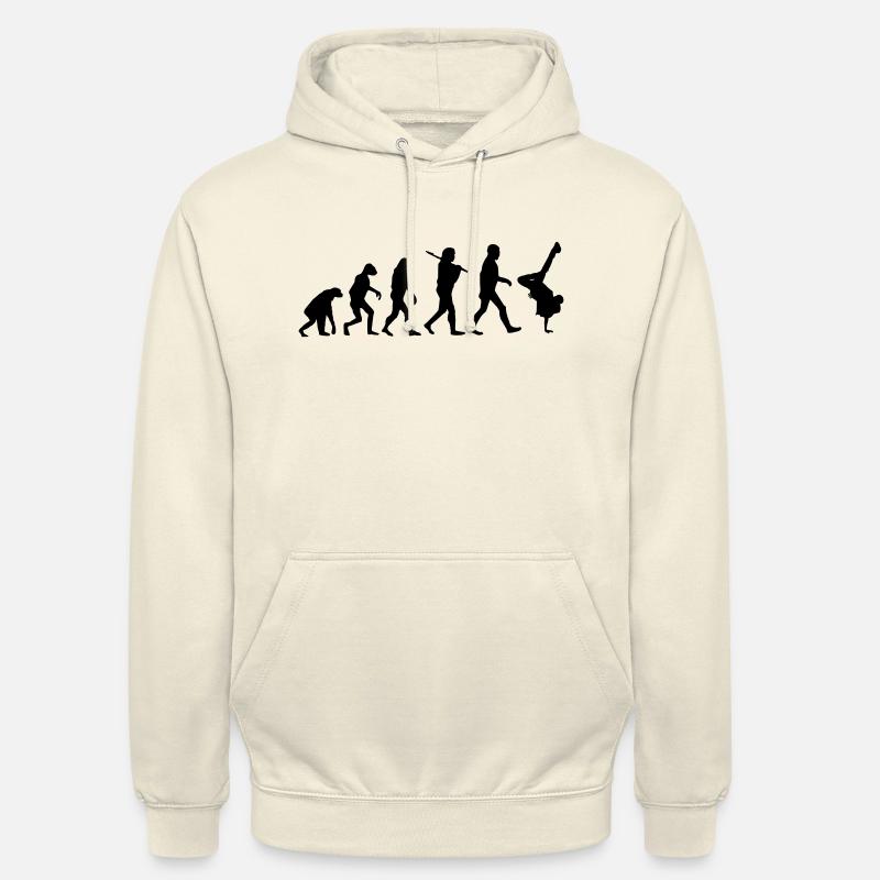 Evolution brakedance - Sweat-shirt à capuche unisexe - vanille