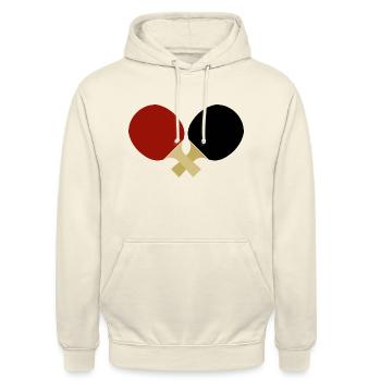 Tischtennis - Unisex Hoodie - Vanille-Milchshake - Vorne - Alina (178cm) & Michal (187cm)