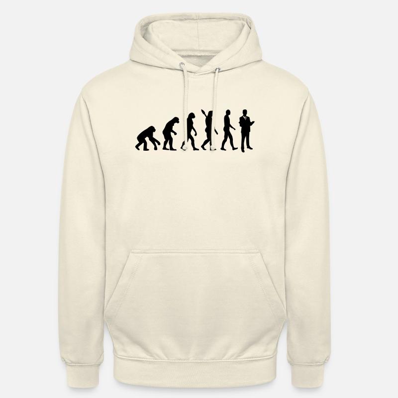 Évolution Avocat - Sweat-shirt à capuche unisexe - vanille