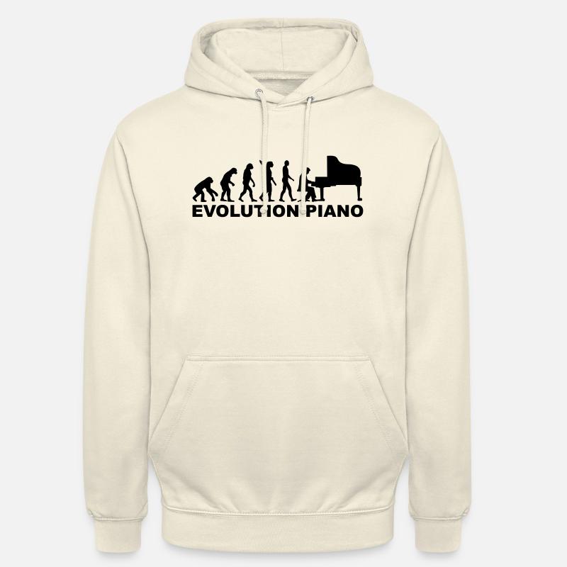 Evolution Piano - Sweat-shirt à capuche unisexe - vanille