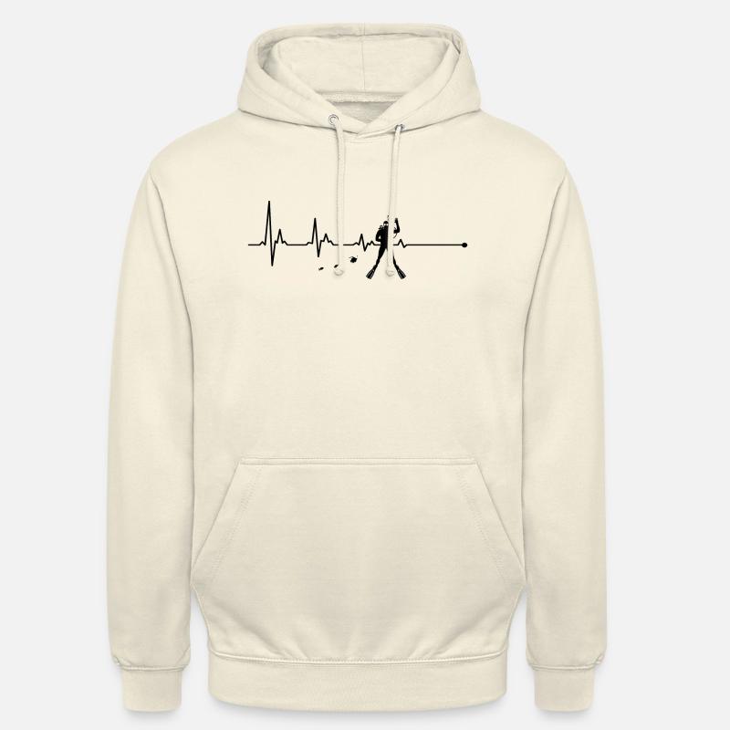 Plongée Plongée Heartbeat - Sweat-shirt à capuche unisexe - vanille