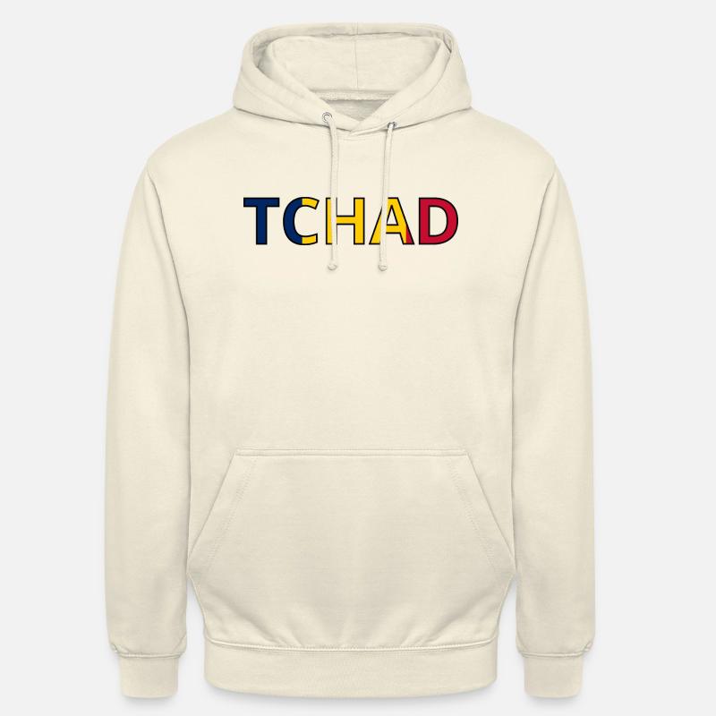 Drapeau Tchad - Sweat-shirt à capuche unisexe - vanille