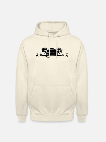 Sommer - Palmen Strand - Unisex Hoodie - Vanille-Milchshake