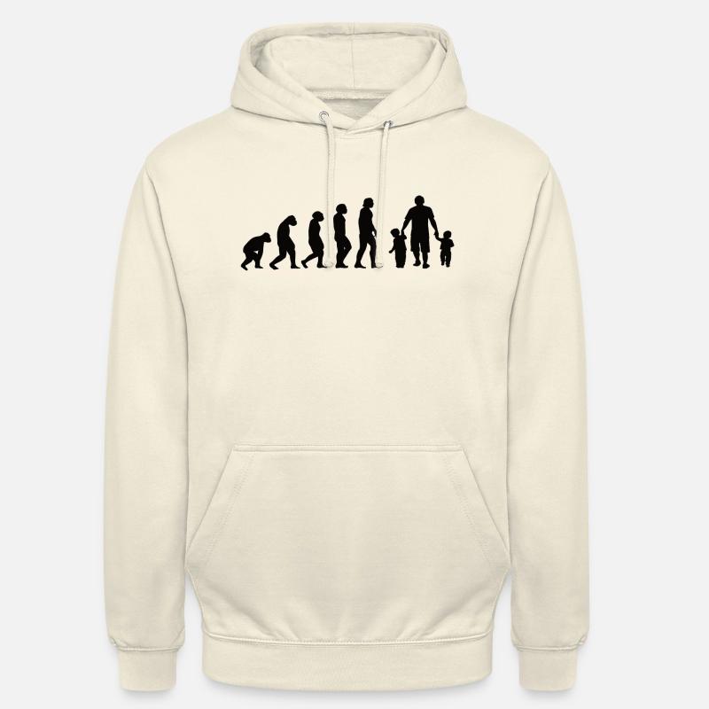 Papa Evolution Vater Vatertag - Unisex Hoodie - Vanille-Milchshake