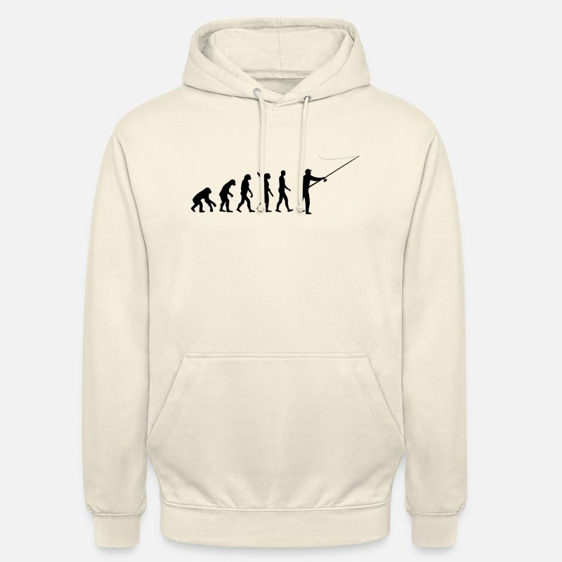 Evolution au pêcheur - Sweat-shirt à capuche unisexe - vanille