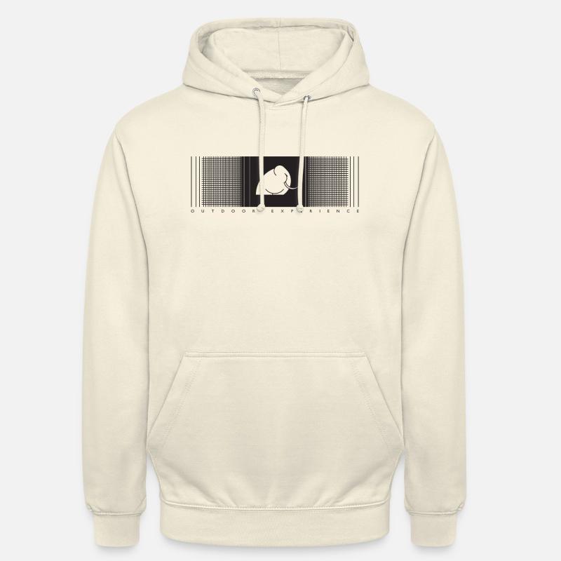 Mamood gradient check pattern - Unisex Hoodie - vanilla
