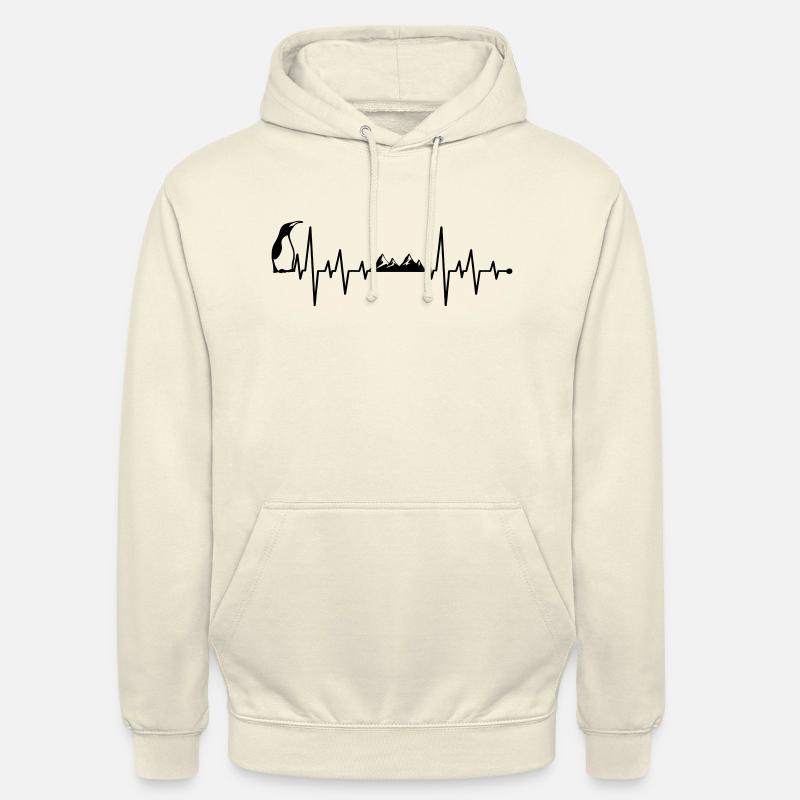 Pingouin - Sweat-shirt à capuche unisexe - vanille