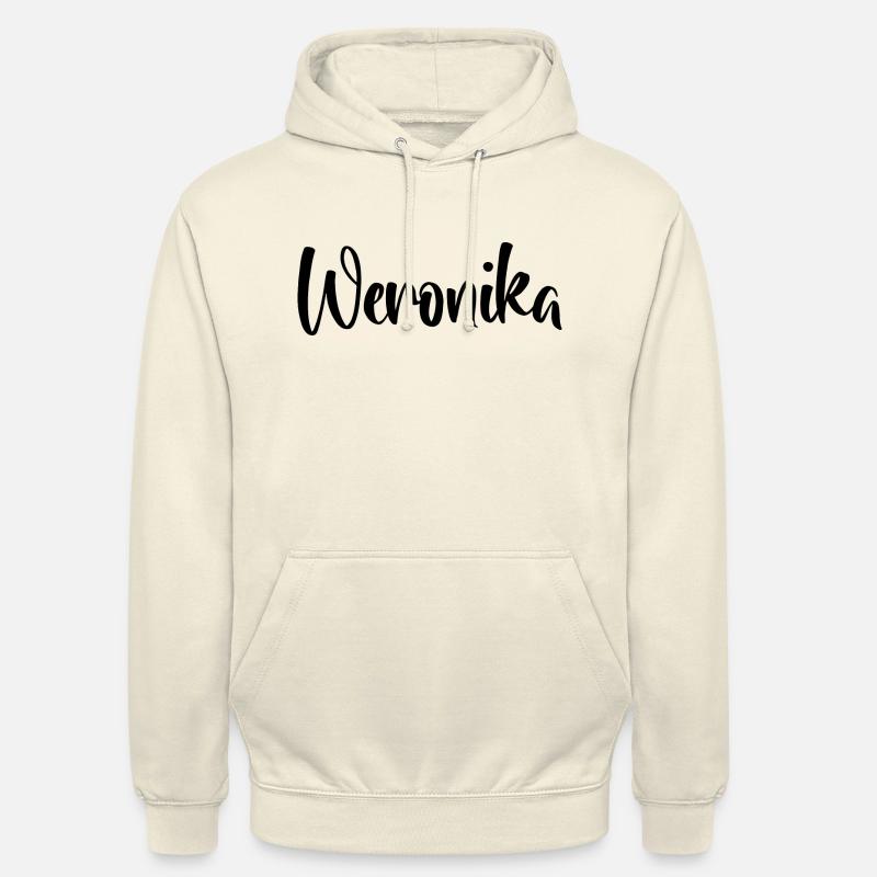 Nom - Weronika - Sweat-shirt à capuche unisexe - vanille