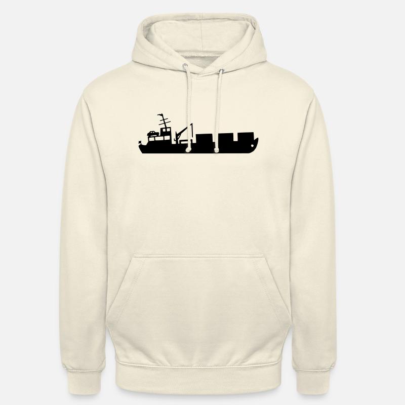 Schiff, Frachtschiff, Containerschiff - Unisex Hoodie - Vanille-Milchshake