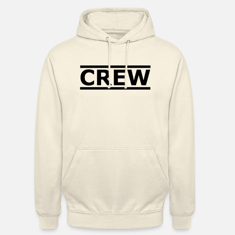 Crew - Sweat-shirt à capuche unisexe - vanille