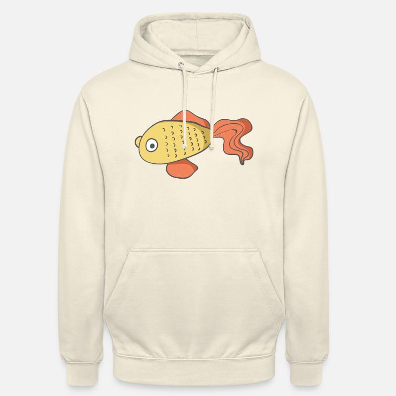 Poisson - Sweat-shirt à capuche unisexe - vanille