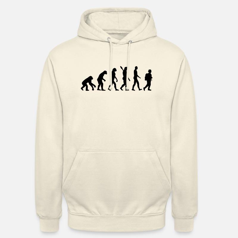Évolution École - Sweat-shirt à capuche unisexe - vanille