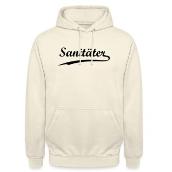 Sanitäter - Unisex Hoodie - Vanille-Milchshake - Vorne - Alina (178cm) & Michal (187cm)