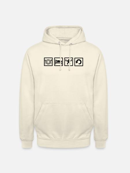Eat Sleep Train Repeat - Unisex Hoodie - Vanille-Milchshake