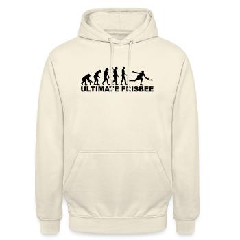 Frisbee - Unisex Hoodie - Vanille-Milchshake - Vorne - Alina (178cm) & Michal (187cm)