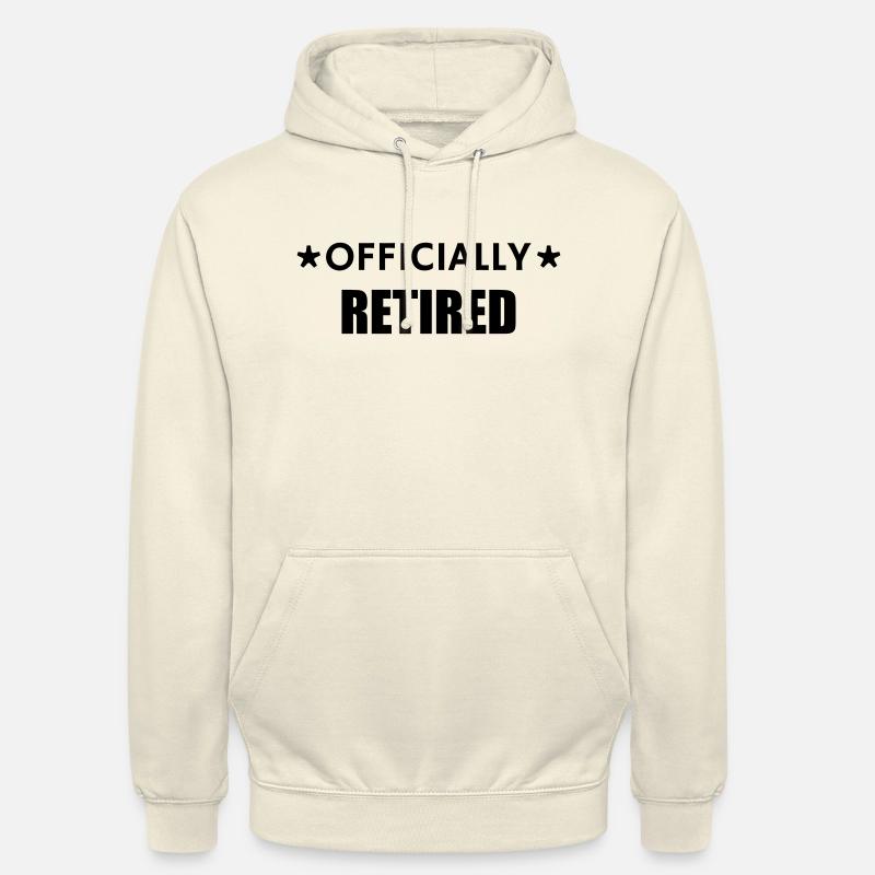 retraite / retraité / retraitée / pension - Sweat-shirt à capuche unisexe - vanille