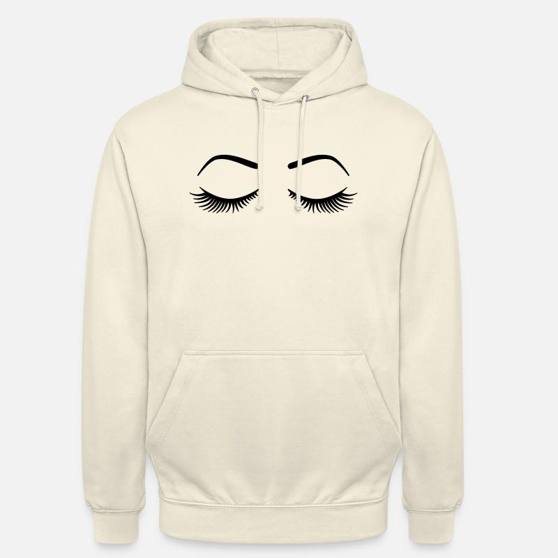 Wimpern - Unisex Hoodie - Vanille-Milchshake