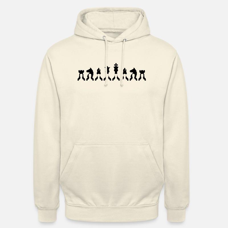 Bauer Figures Échecs - Sweat-shirt à capuche unisexe - vanille
