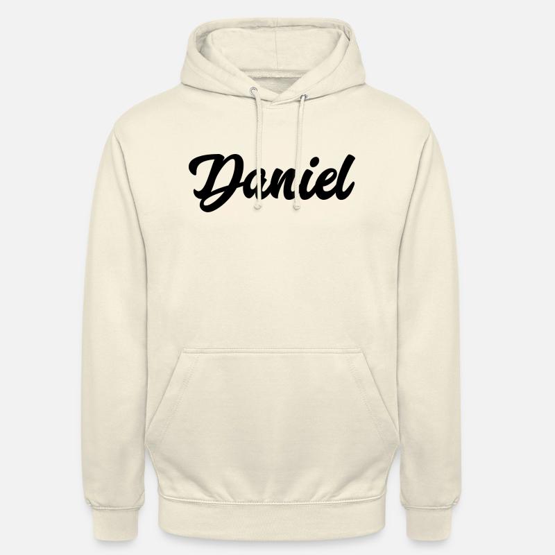 Daniel Custom Text Nom d’anniversaire - Sweat-shirt à capuche unisexe - vanille