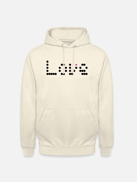 love dots - Unisex Hoodie - Vanille-Milchshake