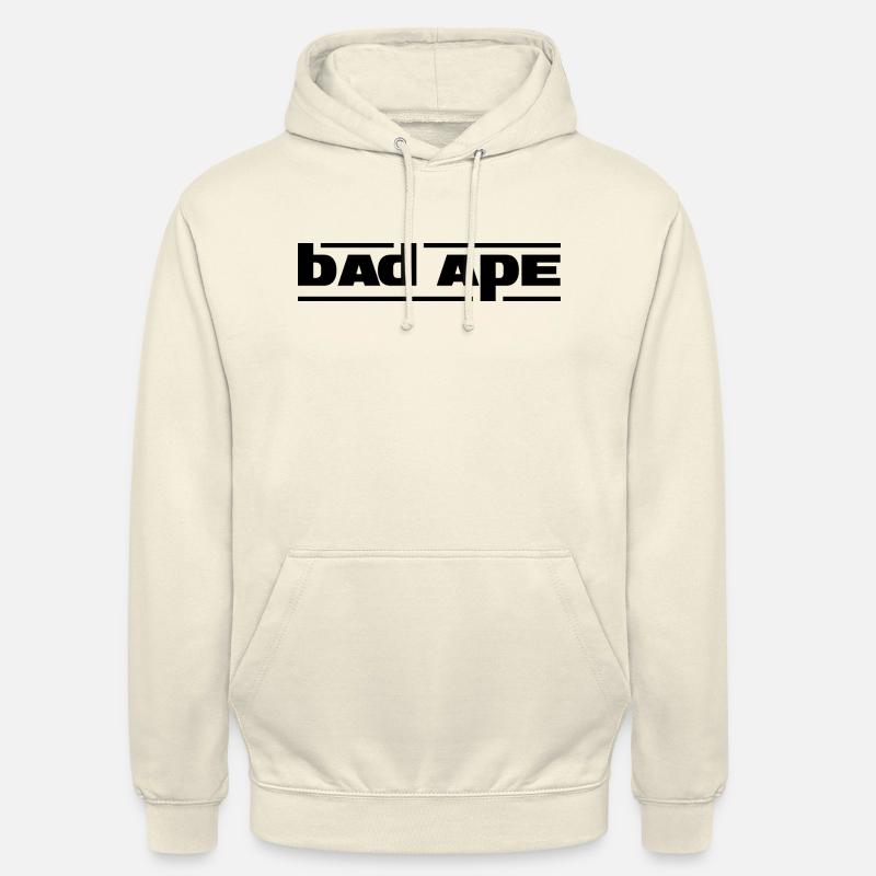 Bad Ape 02 (Black Text) - Unisex Hoodie - vanilla