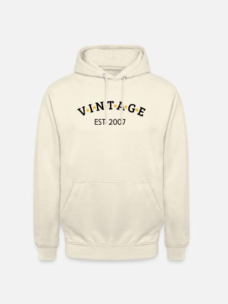 Jahrgang ist 2007 - Unisex Hoodie - Vanille-Milchshake