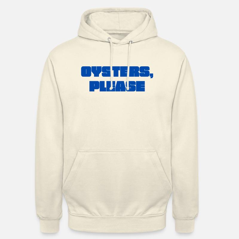 OYSTERS PLEASE - Unisex Hoodie - Vanille-Milchshake