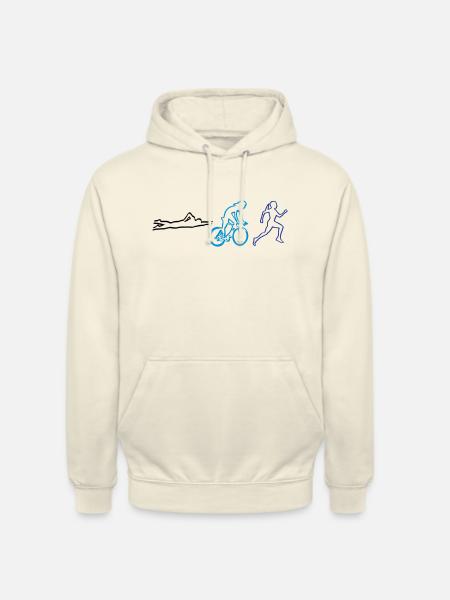 Triathlon, Triathletin - Unisex Hoodie - Vanille-Milchshake
