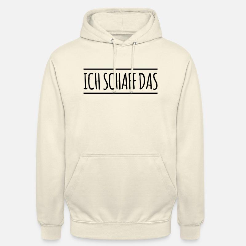 Ich schaff das - Linie - Unisex Hoodie - Vanille-Milchshake