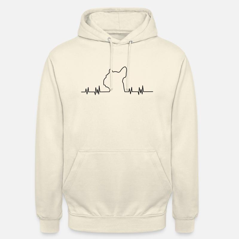 Bouledogue - Sweat-shirt à capuche unisexe - vanille