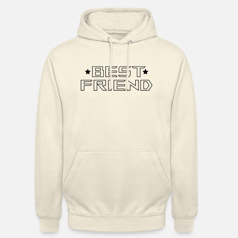 Meilleur ami Tshirt blanc - Sweat-shirt à capuche unisexe - vanille