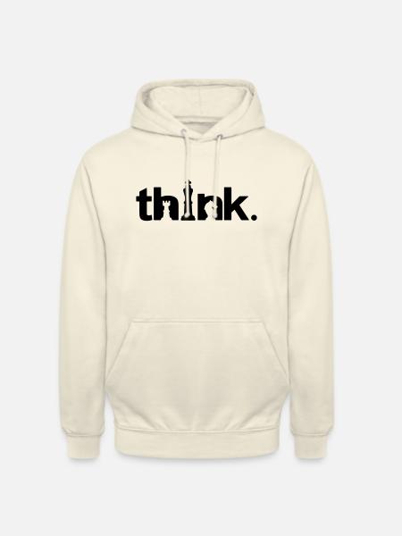 THINK - Unisex Hoodie - vanilla