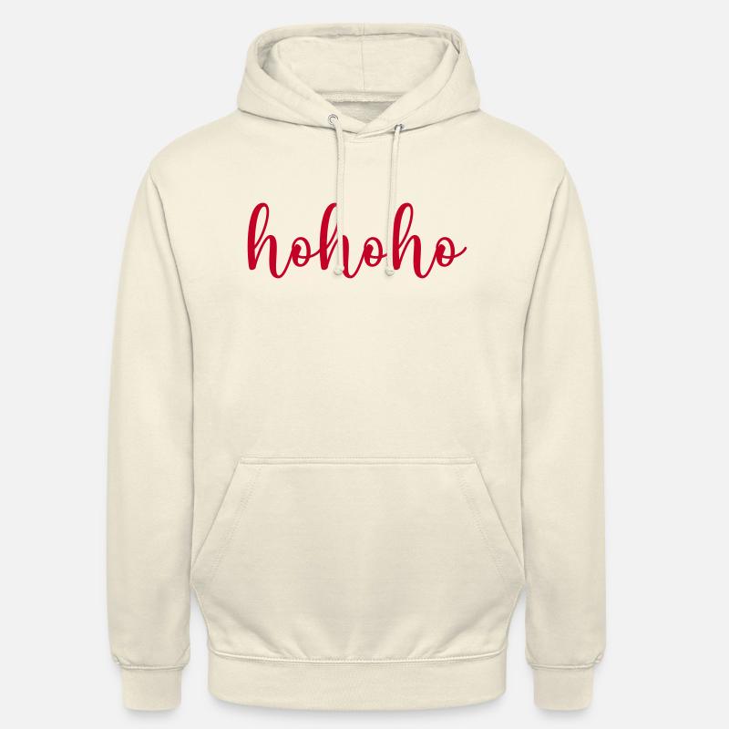 hohoho - Sweat-shirt à capuche unisexe - vanille
