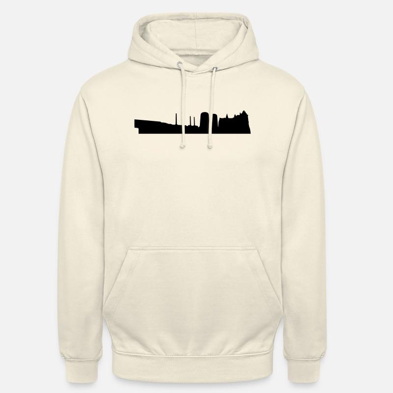 Wolfsburg Skyline - Sweat-shirt à capuche unisexe - vanille