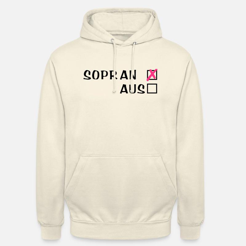 Sopr an oder aus - Unisex Hoodie - Vanille-Milchshake
