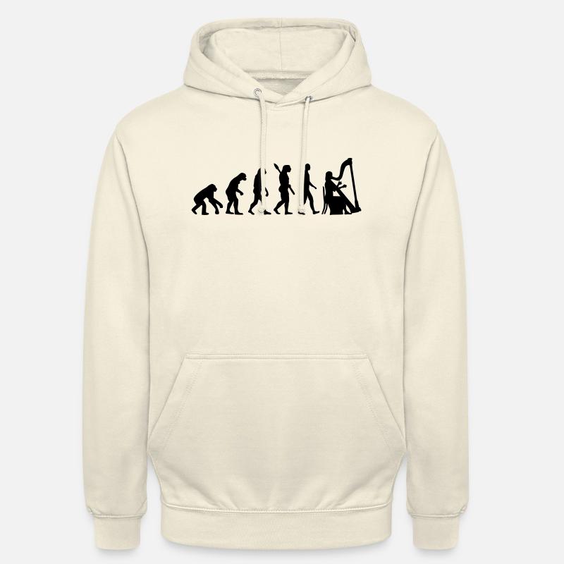 Evolution Harp - Unisex Hoodie - vanilla