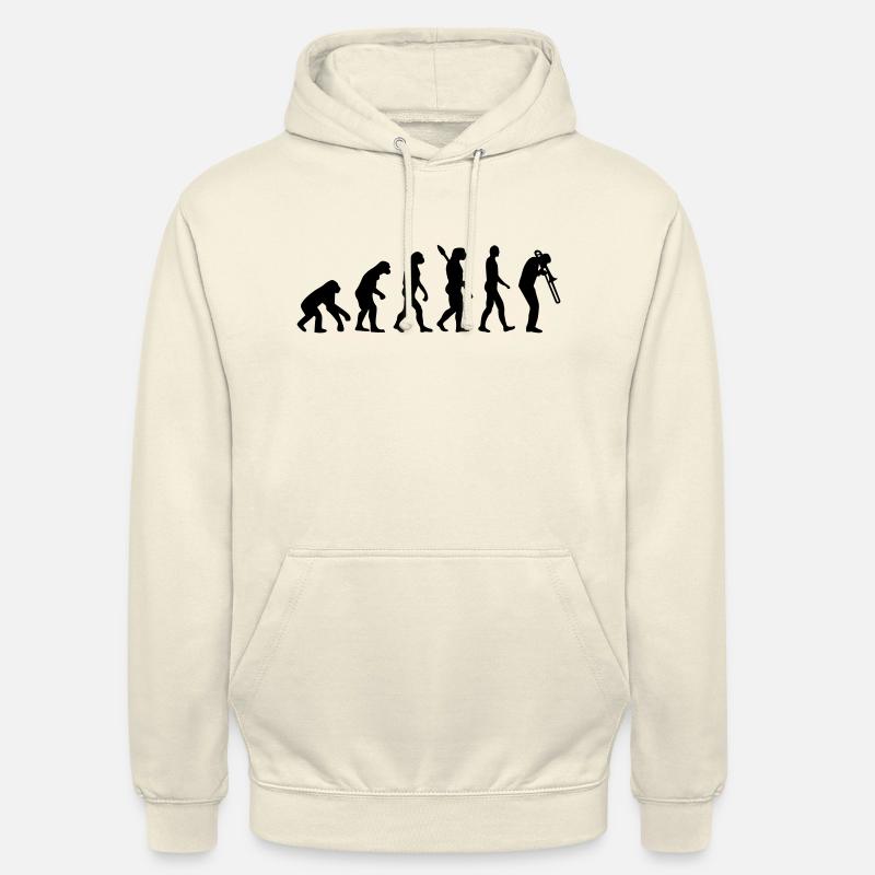 Evolution Trombone - Sweat-shirt à capuche unisexe - vanille