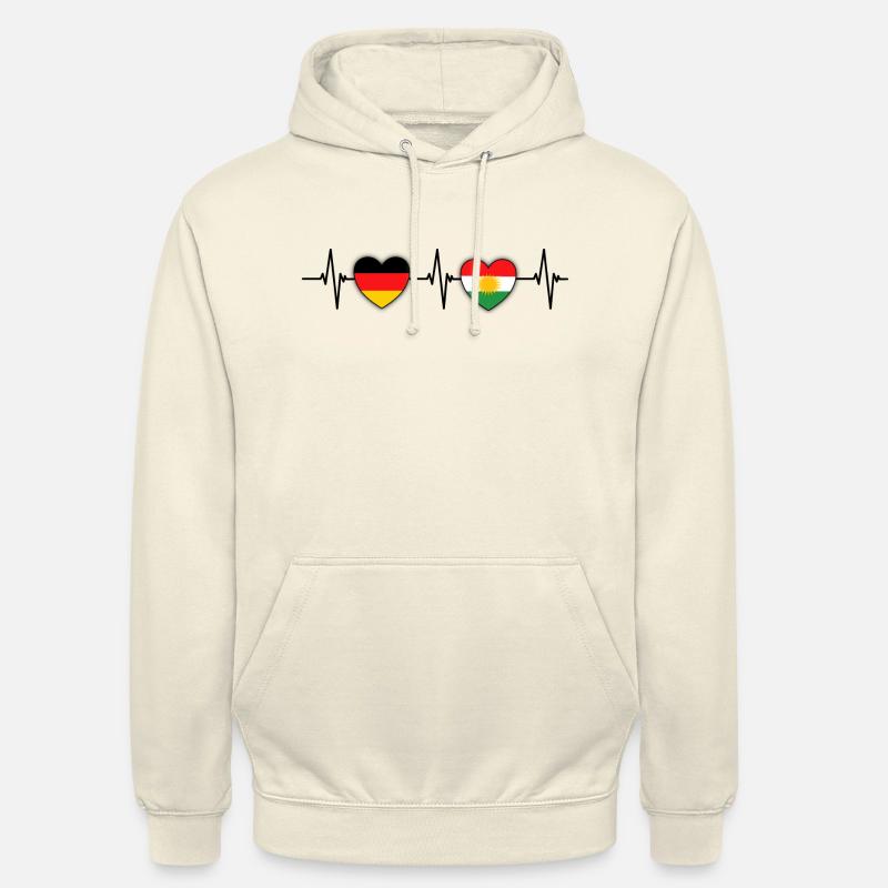 Kurdistan Kurde Kurde Cadeau Rojava - Sweat-shirt à capuche unisexe - vanille